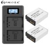 Camera Battery +LCD Dual USB Charger for Canon