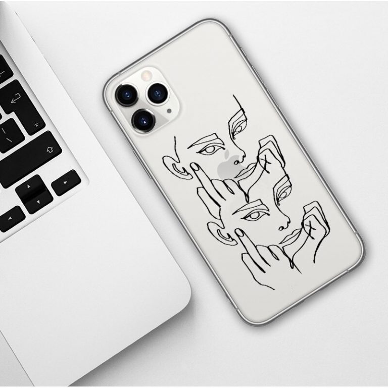 Funny Face Abstract Cartoon Phone Case For iPhone