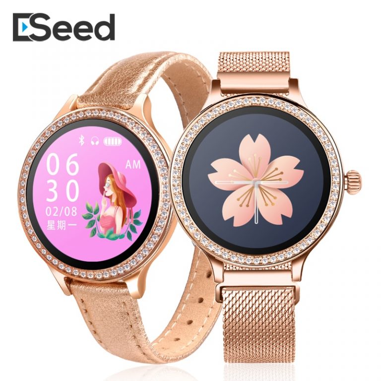 ESEED M8 Women smart watch IP68 Waterproof Lady Smart Band Heart Rate Monitor Fitness Tracker Bracelet smartwatch android ios