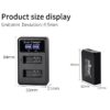 LP-E12 Rechargeable Camera Battery + LCD USB Charger - Power Your Canon Camera Anytime, Anywhere