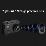 Action Camera Ultra HD 4K/30fps 1080p/60fps NT96660 Wifi 12MP Helmet