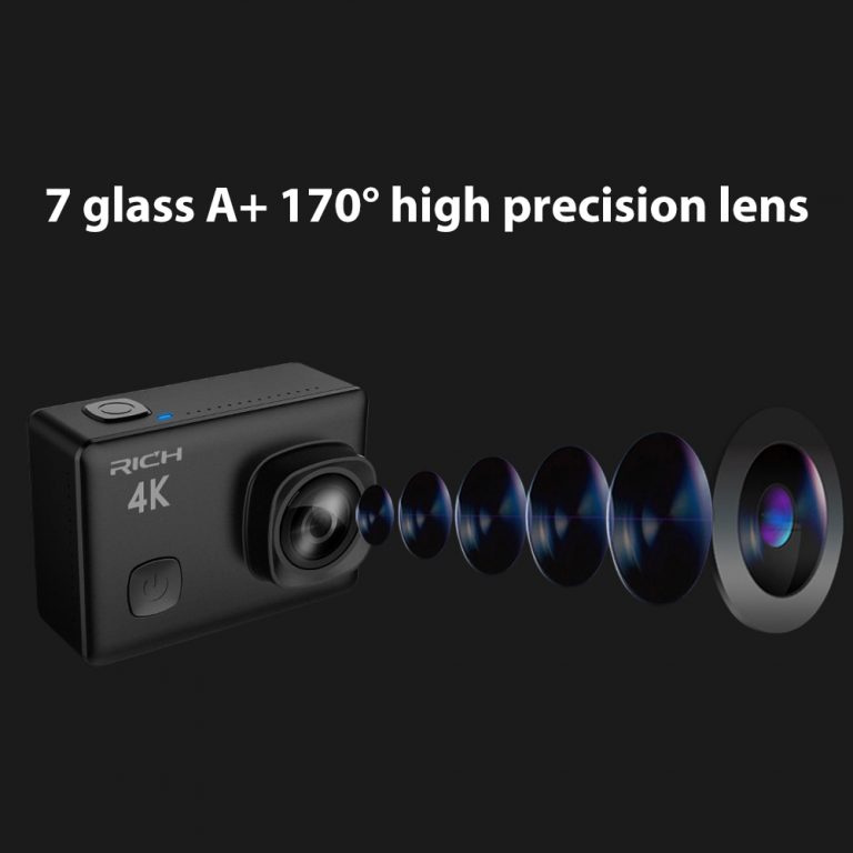 Action Camera Ultra HD 4K/30fps 1080p/60fps NT96660 Wifi 12MP Helmet