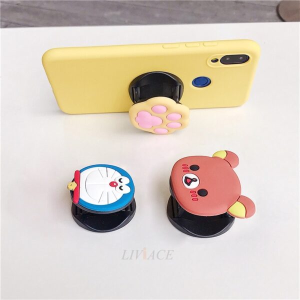 3D cartoon phone holder case for xiaomi redmi note 8 note8 pro 8t redmi 8 8a 7a 9 soft tpu silicone cute stand animal back cover 3 3D cartoon phone holder case for xiaomi redmi note 8