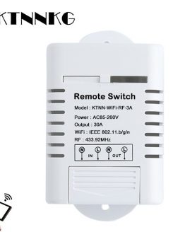 30A High Power Wifi Relay Switch Receiver 110V - 220V Smart Home Gadgets Wireless Light Switch APP Control 433MHz