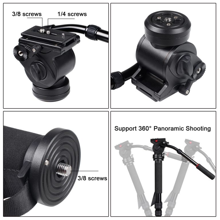 Professional Monopod Video tripod for camera with Tripods Head