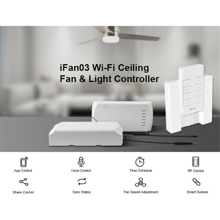 Comfort with SONOFF iFan03 WiFi Ceiling Fan Smart Controller