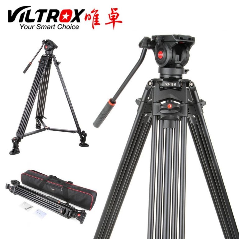 Professional Heavy Duty Stable Aluminum Non-slip Video Tripod