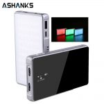 ASHANKS RGB LED Video Light R18 Dimmer Panel Fill Light Photography Mini Studio Lamp for Tiktok Youtube Camera Tripod Stand
