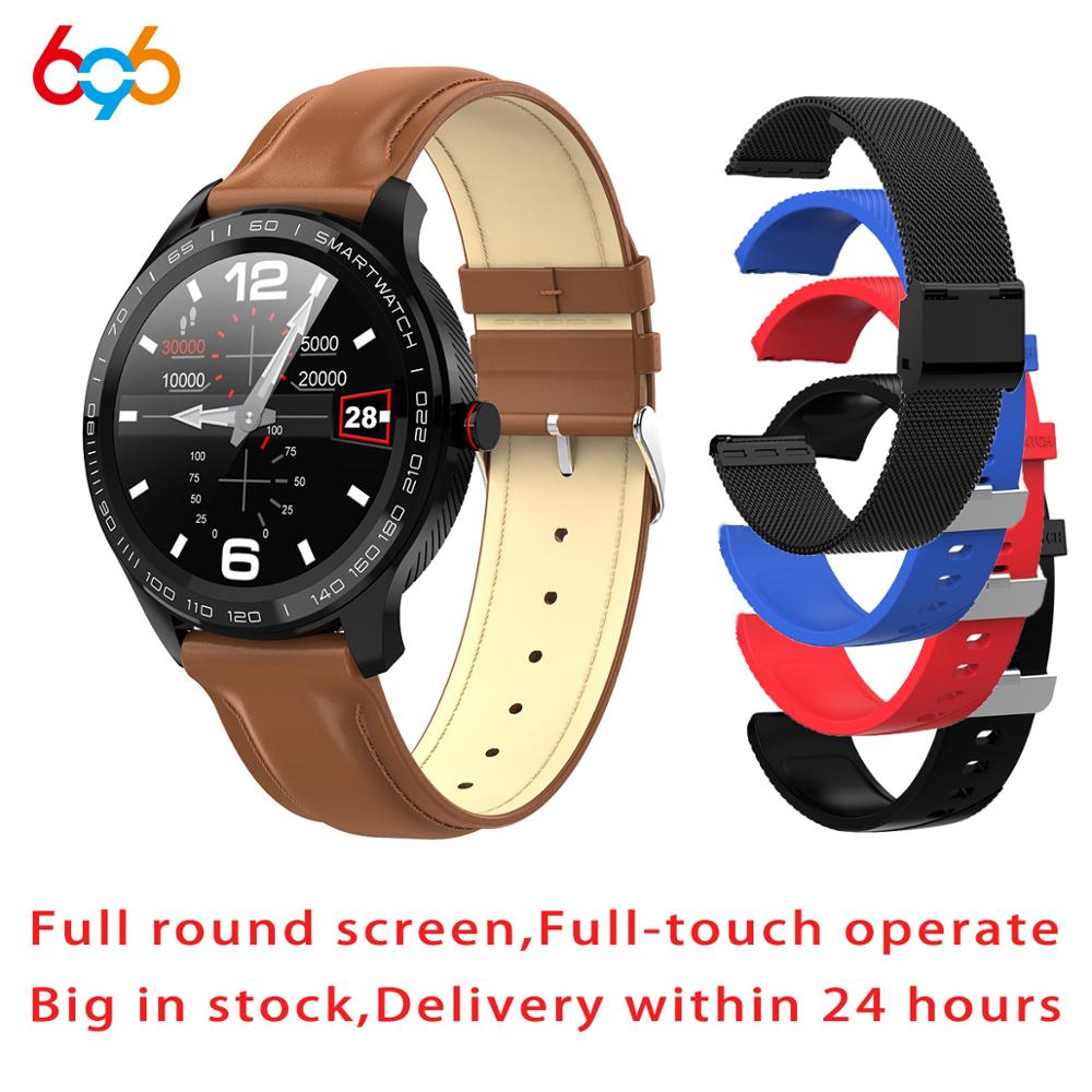 L9 ECG PPG Smart Watch Men Band Sports Heart Rate Bluetooth Smartwatch Waterproof IP68 Blood Pressure Oxygen Leather Watch Women