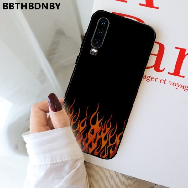Luxury colorful flame Soft Silicone Black Phone Case For Huawei Honor 7C 7A 8X 8A 9 10 10i Lite 20 NOVA 3i 3e 2 Huawei Experience with Our Luxury Colorful Flame Soft Silicone Black Phone Case Collection! ?