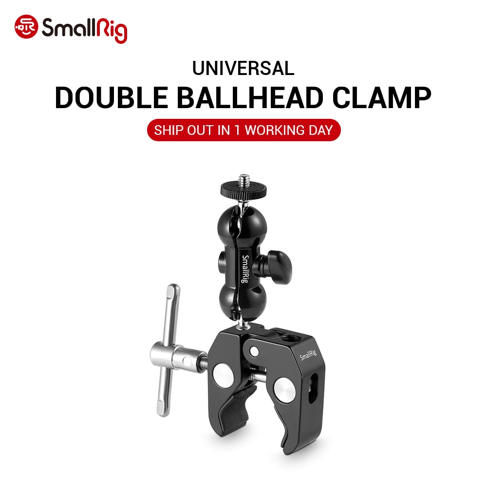 SmallRig Cool Ball Head Adapter Arm V4 Multi-function with Bottom Clamp For DJI Ronin Gimbal DSLR Camera LCD Monitor LED - 1138