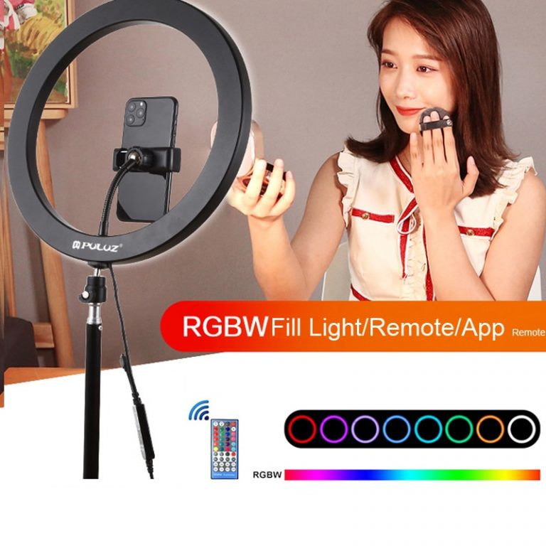 Shine Bright with the 12-Inch RGB Photography Ring Light - Perfect for Vlogs, TikTok, YouTube, and Live Streaming