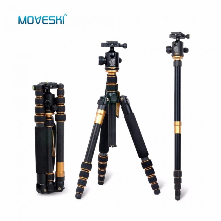 Compact Carbon Tripod monopod with Ballhead Quick Release