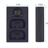 Dual LCD USB Battery Charger Compatible with for Canon 60D