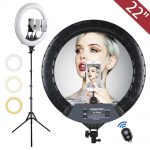 22-Inch LED Ring Light with 2M Foldable Tripod Stand – Perfect for TikTok, YouTube, and Professional Streaming