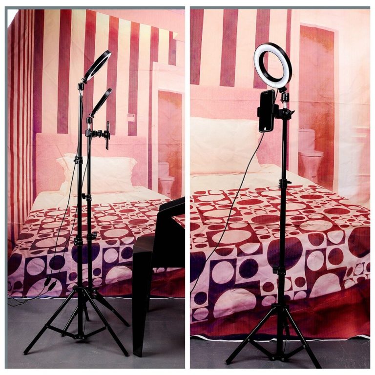 10inch LED Selfie Ring Light With Tripod Stand led light frame for makeup TikTok Ring Lamp phone holder for xiaomi mi9 iphone11