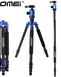 ZOMEI Z888C Professional Travel tripod Carbon Fiber camera Monopod Stand & Ball head with Bag for DSLR camera 5 Color available