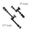 7 / 11 Inch Adjustable Friction Articulating Magic Arm + Super Clamp Crab Clip for DSLR LCD Monitor LED Light Camera Accessories