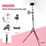 Illuminate Your World: 10inch Dimmable LED Selfie Ring Light ??