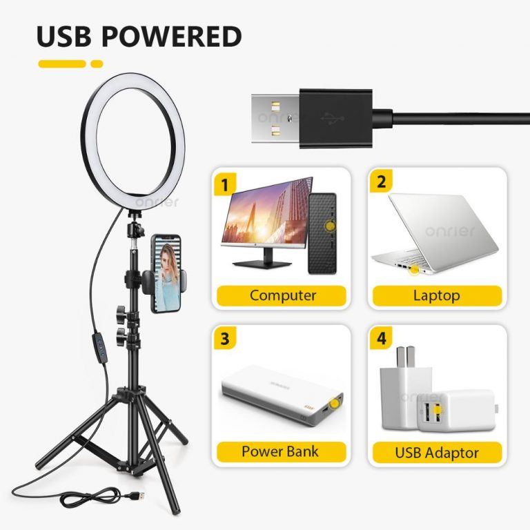 Selfie Ring Lamp for Phone Tripod and Phone Holder for TikTok youtube