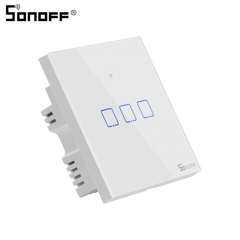 Sonoff T1 EU 1/2/3C Smart Wifi Touch Switch Light 220V RF/433Mhz/APP/Voice Remote Control Wall Wifi Switch Smart Home Automation 2 Sonoff T1 EU Smart Wifi Touch Switch ??