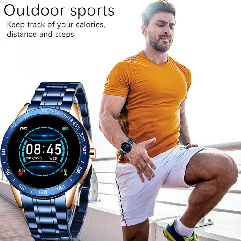 Smart Watch Men LED Screen Heart Rate Monitor Blood Pressure Fitness tracker