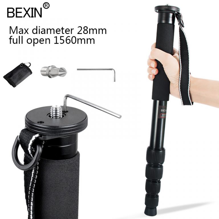 Premium Monopod Tripod for DSLR and Video Cameras – Lightweight Aluminum Monopie for Canon, Nikon