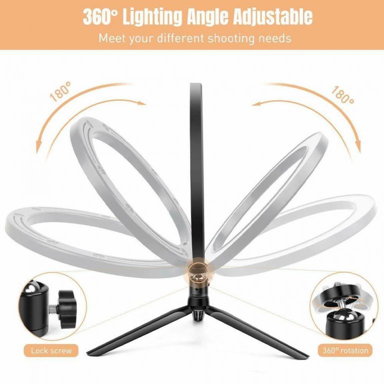 Selfie Ring Light with Tripod Stand Cell Phone Holder