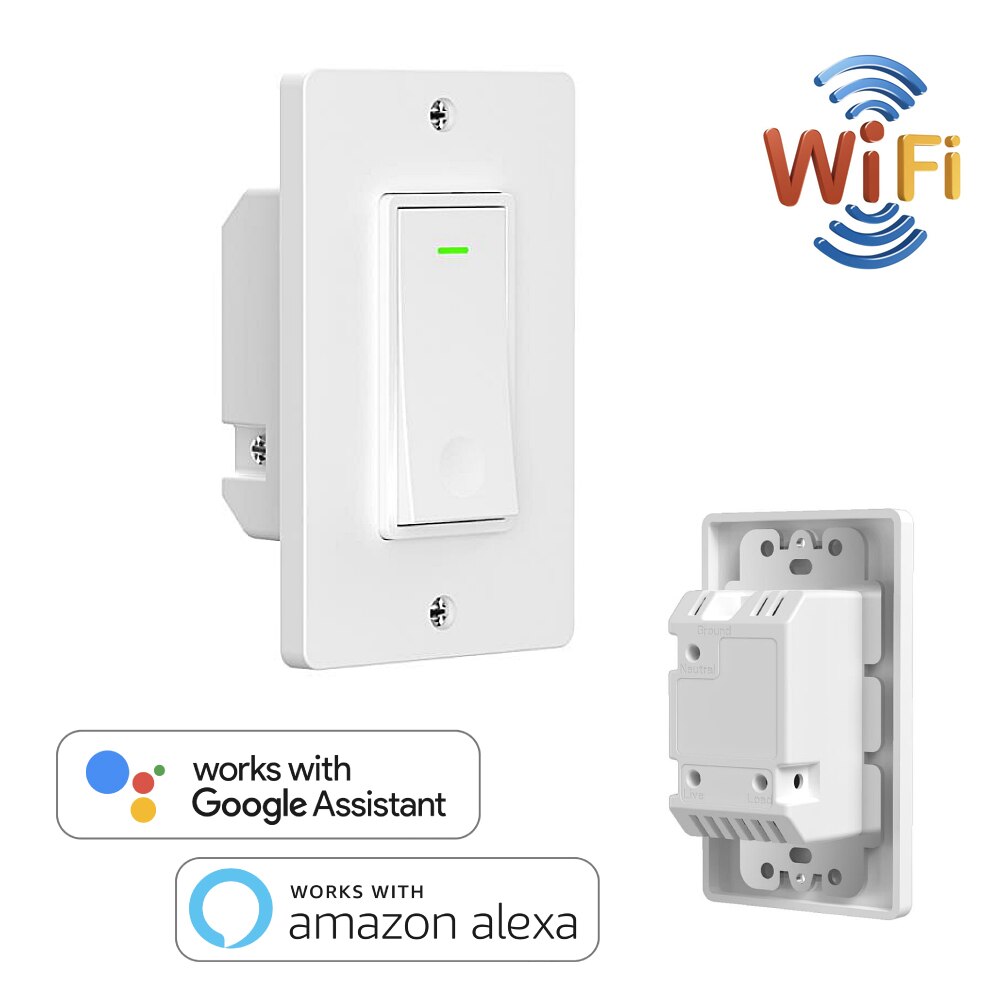 Smart WiFi US EU Switch Wall Smart Home Automation Wireless Remote Control for Light No Hub Required Work with Alexa Google Home