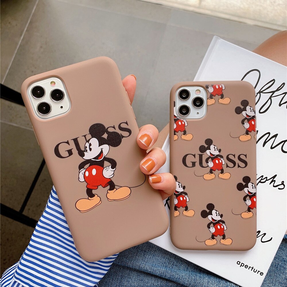 luxury brand Cartoon Funny Mouse Phone Case for iPhone 11 Pro X XS Max XR 7 8 6 Plus SE 2020 Cute Silicon Soft Cover Coque