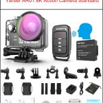 Yarber 8K Action Sports Camera WIFI 4K 60fps Bicycle Helmet Action Cameras 40M Waterproof Diving Video Dash Cam with Remote APP
