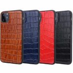 Genuine leather crocodile pattern case for iphone 11 Pro Max