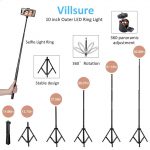 Handhold Selfie 26CM Ring Light Bluetooth Photo Led Phone Holder