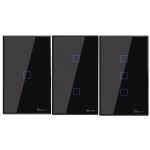 WiFi Switch High Quality Tempered Glass Panel eWeLink Remote Control With Google Home Alexa