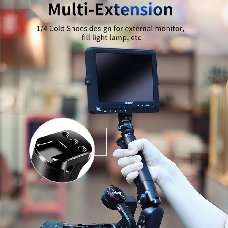 Handle Hand Grip Extend Cold Shoe for DSLR Stabilizer Gimbal