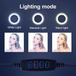 10 Inch Dimmable LED Selfie Tiktok Ring Light USB Ring Lamp Video