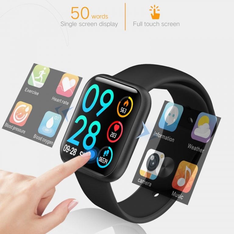 Women IP68 Waterproof Smartwatch Heart Rate Blood