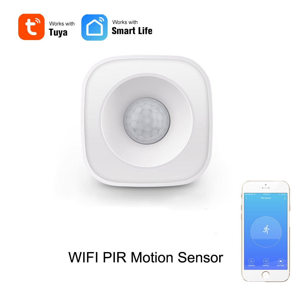 WIFI PIR Motion Sensor Wireless Infrared Detector Security Burglar Alarm Sensor Tuya APP Control Smart Home