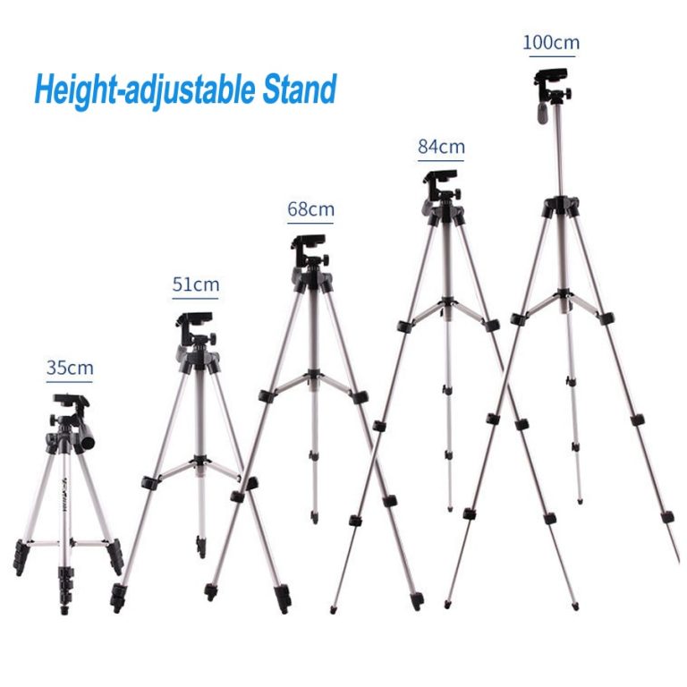 Ring Lamp Adjustable Tripod With 16/20/26CM Ring Light For Makeup