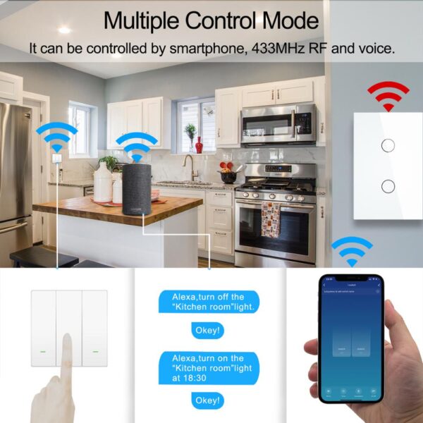 Smart Wifi Touch Switch No Neutral Wire Required Smart Home