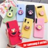 3D silicone cartoon phone holder case for samsung galaxy A50 A30