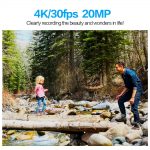 Camera T1 Touch Screen Ultra HD 4K/30fps 20MP WiFi Underwater