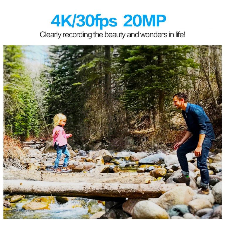 Camera T1 Touch Screen Ultra HD 4K/30fps 20MP WiFi Underwater