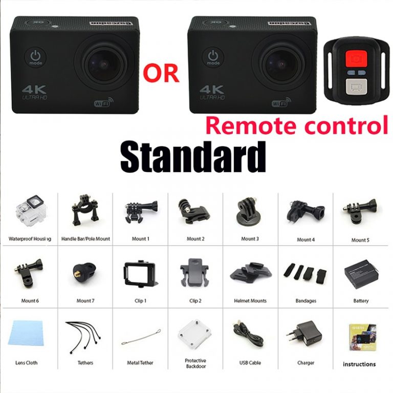 Explore the World with our Sports Action Camera - 4K Ultra HD, Waterproof, and WiFi Enabled for Epic Adventures