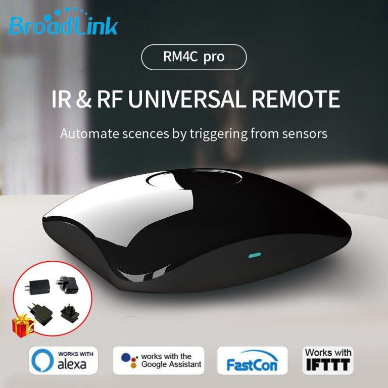 Broadlink/Bestcon RM RM4 Pro 433mhz 315mhz RF IR WIFI Universal Remote Control Smart Home Autoamtion work with Google Home Alexa Broadlink/Bestcon RM RM4 Pro 433mhz 315mhz RF IR WIFI Universal Remote Control Smart Home Autoamtion work with Google Home Alexa
