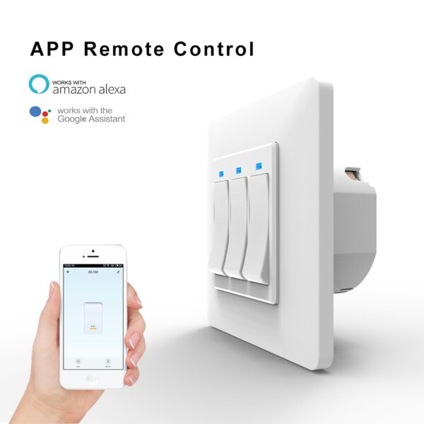 AVATTO Smart WiFi Switch with Random combination, Smart home automation Wall Light Switch 1/2/3 Gang Work with Alexa,Google Home 2 Smart WiFi Switch: Control Your Home with Ease