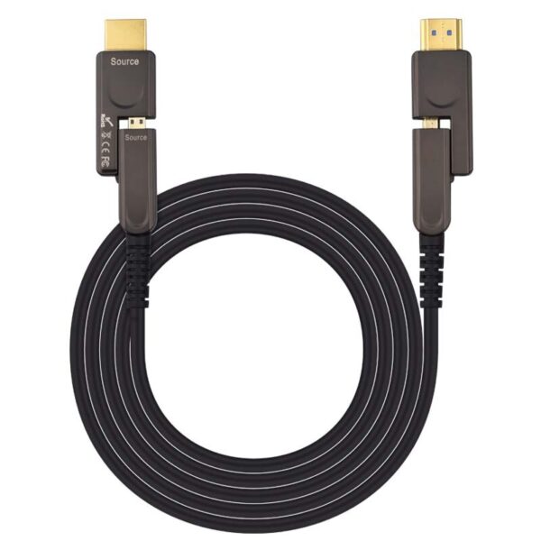 Detachable Optical Fiber HDMI Cable HDMI 2.0 4K