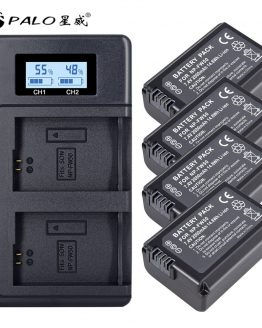4pc NP-FW50 NP FW50 FW50 Battery+LCD USB Dual Charger for Sony A6000 5100 a3000 a35 A55 a7s II alpha 55 alpha 7 A72 A7R Nex7 NE