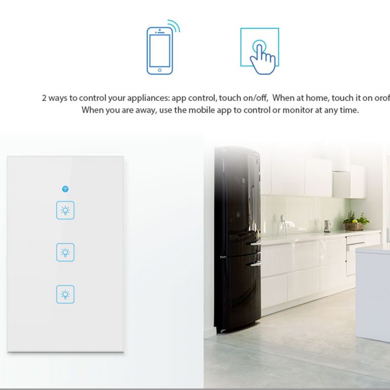 Timethinker Ewelink Smart Home Light Switch Panel Wall Interruptor US 1/2/3 Gang Wifi Light Switches Work with Alexa Google Home 3 Smart Home Light Switch: Elevate Your Home Automation Game