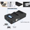 Camera Battery +LCD Dual USB Charger for Canon